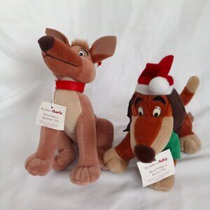 Denny's All Dogs Go To Heaven 1998 A Christmas Carol Charlie and Itchy Plush